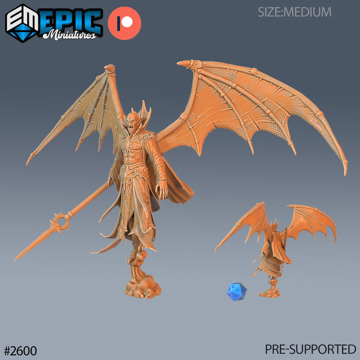 Nosferatu DND Miniature TTRPG Resin Figure 25mm Base
