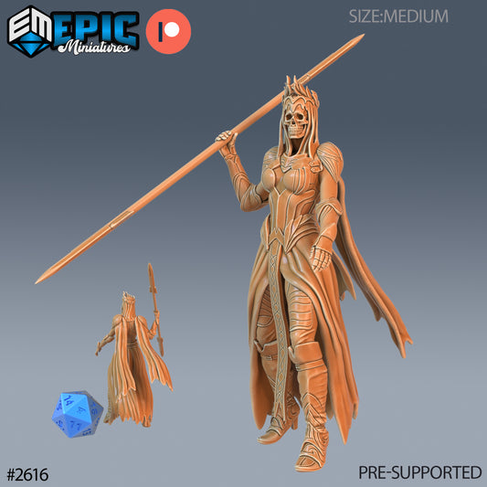 Wraith Female DND Miniature TTRPG Resin Figure 25mm Base