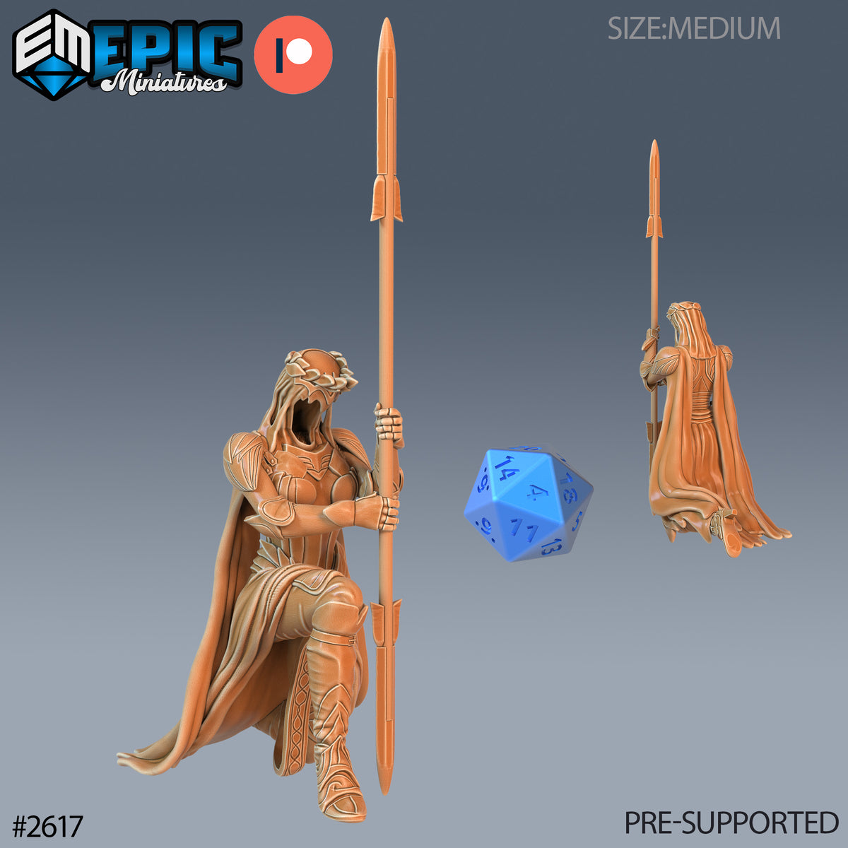 Wraith Female DND Miniature TTRPG Resin Figure 25mm Base