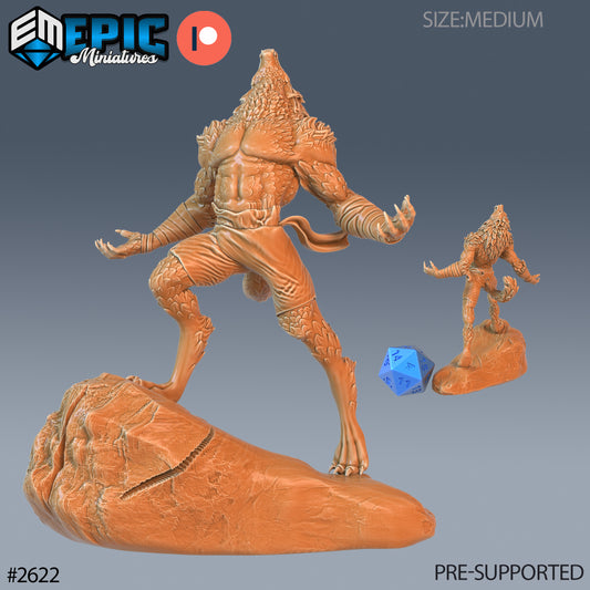 Werewolf DND Miniature TTRPG Resin Figure 25mm Base