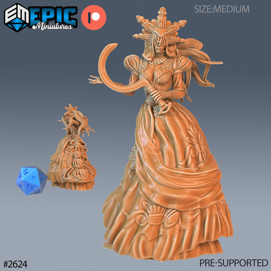 Dark Bride DND Miniature TTRPG Resin Figure 25mm Base