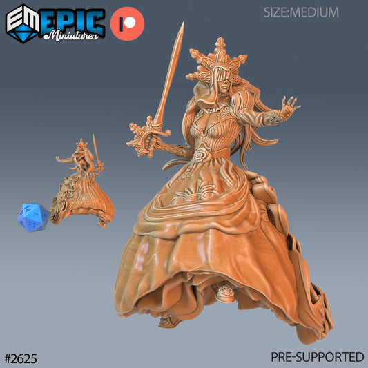 Dark Bride DND Miniature TTRPG Resin Figure 25mm Base