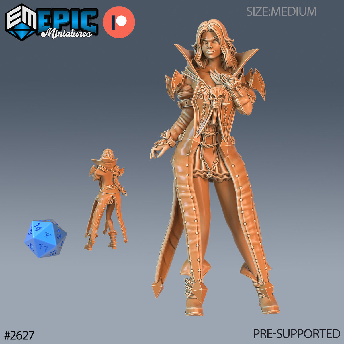 Vampire Princess DND Miniature TTRPG Resin Figure 25mm Base