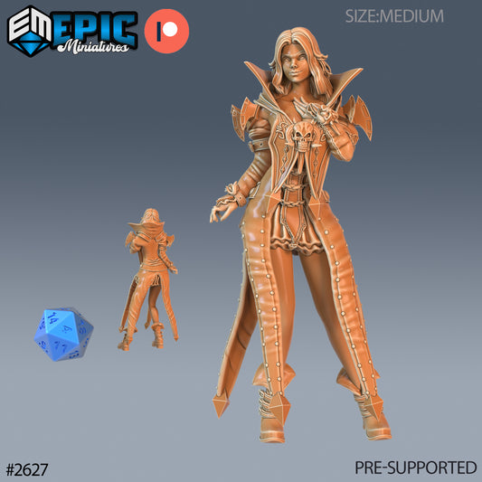 Vampire Princess DND Miniature TTRPG Resin Figure 25mm Base