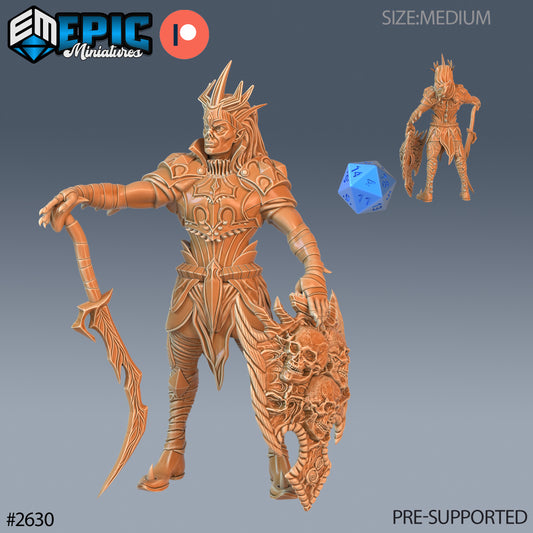 Blood Paladin DND Miniature TTRPG Resin Figure 25mm Base