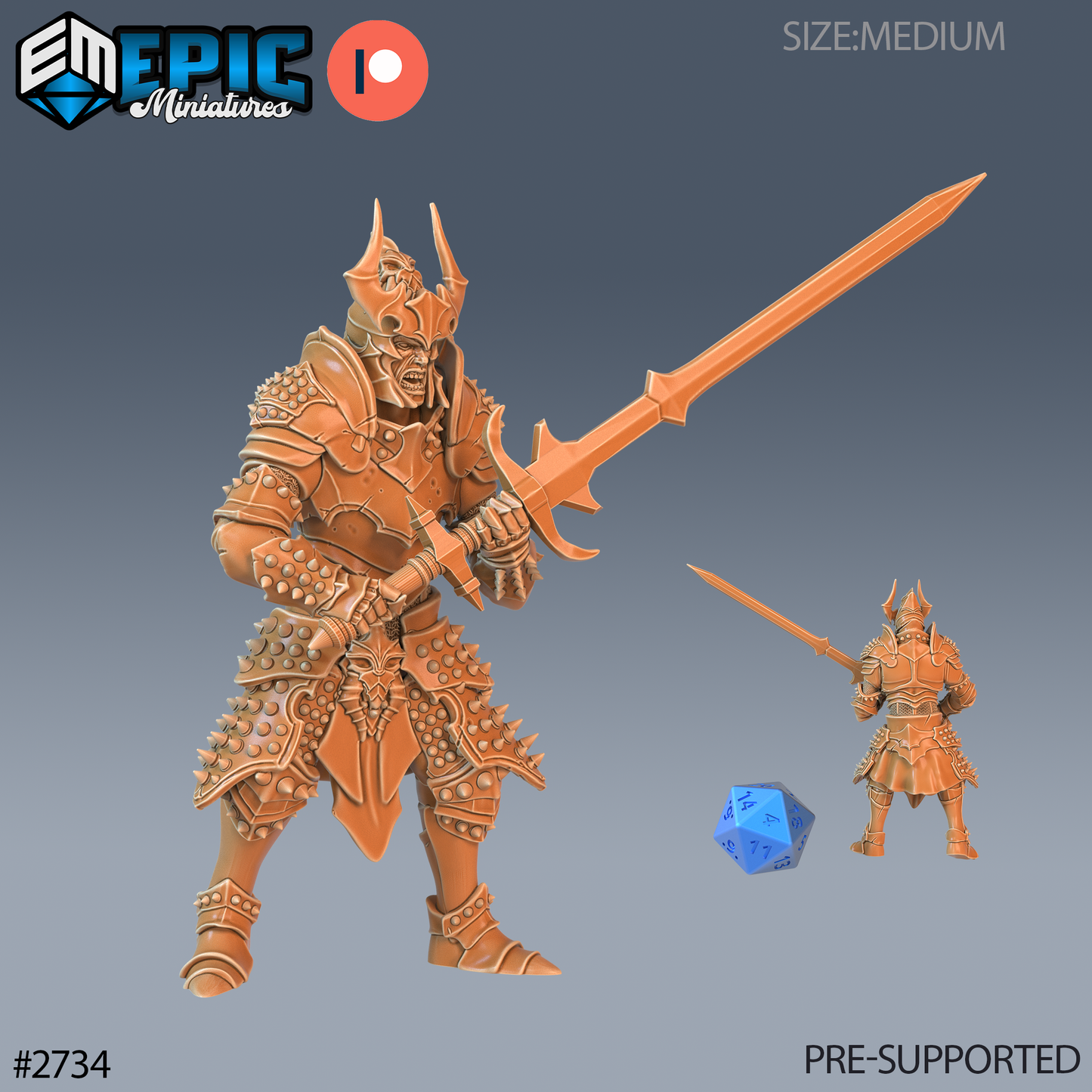Narzugon D&D Miniature | Infernal Cavalry Devil | Resin Tabletop RPG Figure