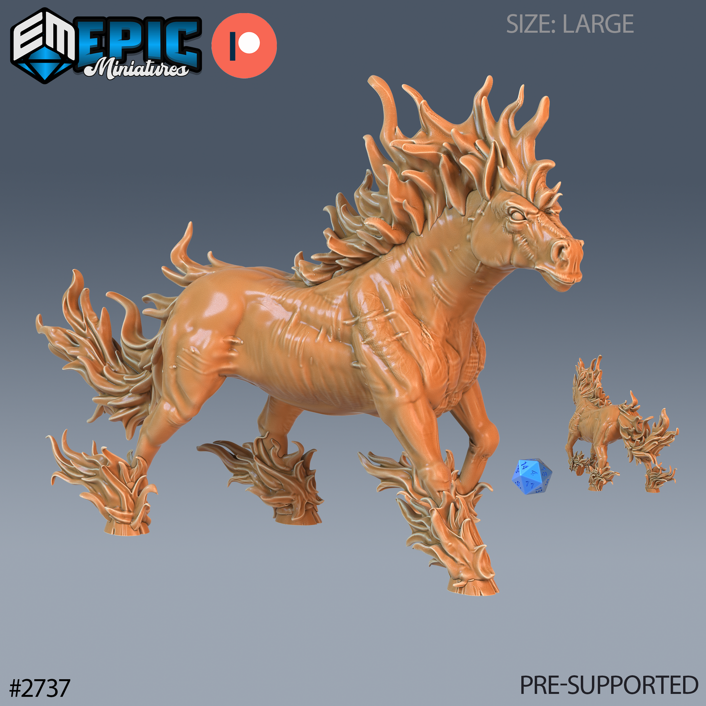 Narzugon D&D Miniature | Infernal Cavalry Devil | Resin Tabletop RPG Figure