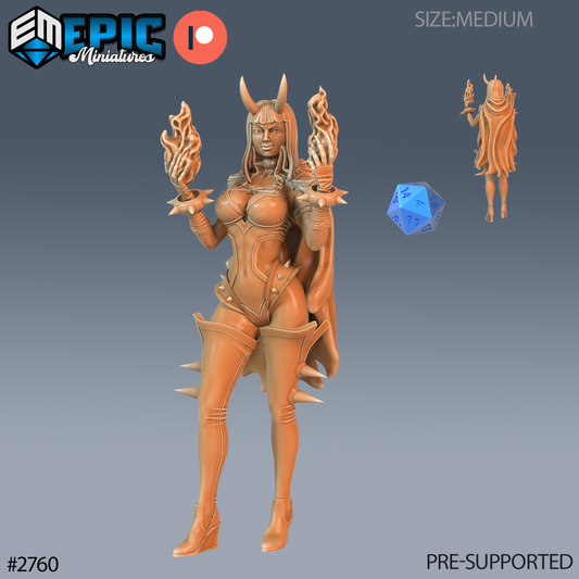 Wingless Lower Succubus | Infernal Temptress Demon | Resin Tabletop RPG Figure | 25mm Base