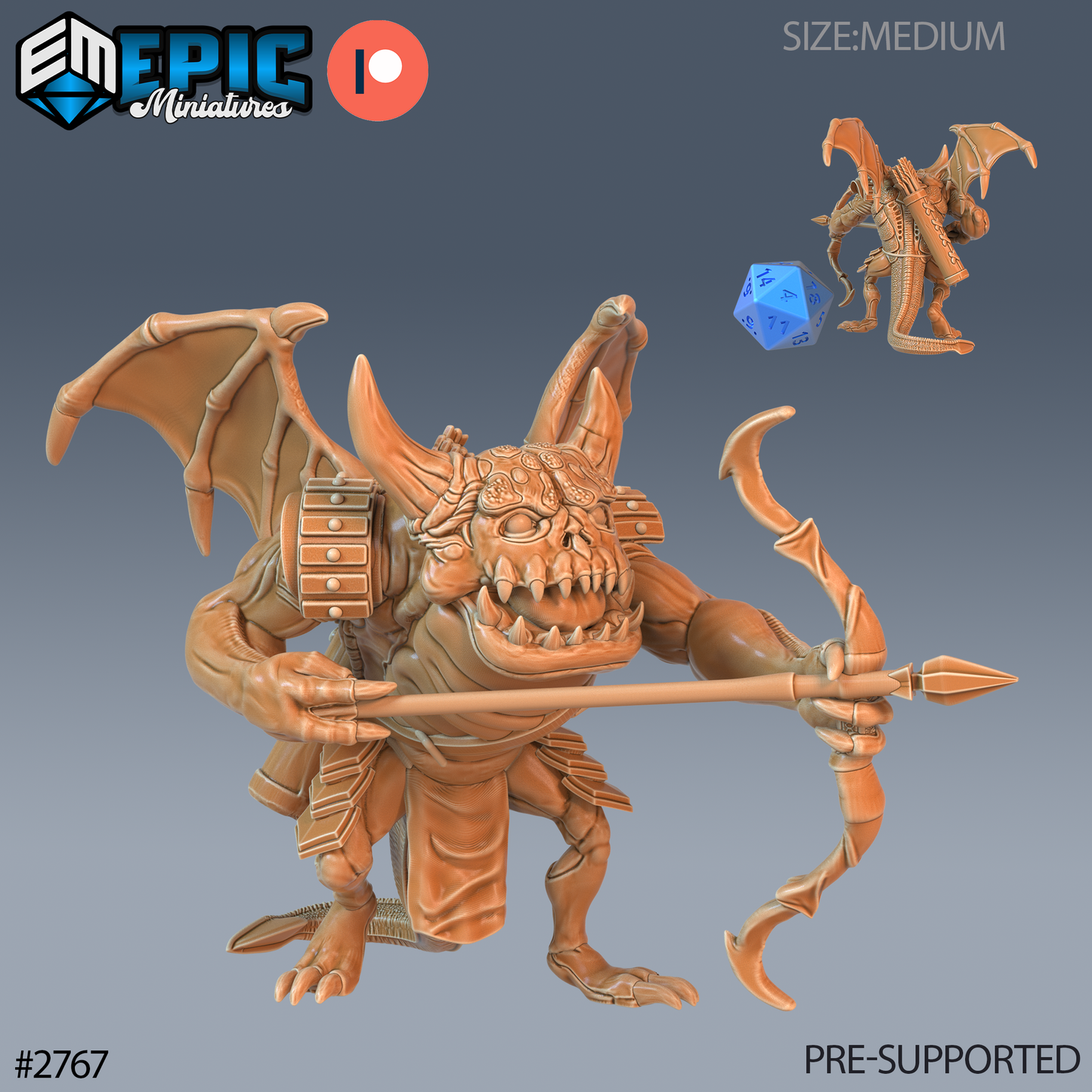 Hell Spawn | Infernal Demon Minion | Resin Tabletop RPG Figure | 25mm Base
