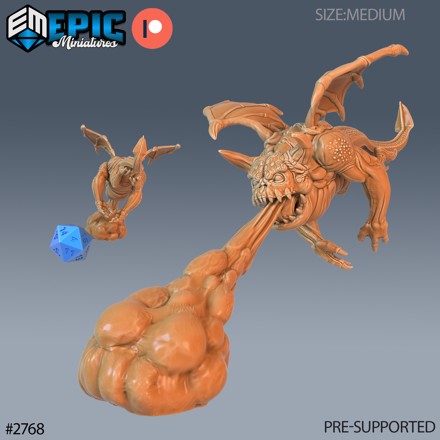 Hell Spawn | Infernal Demon Minion | Resin Tabletop RPG Figure | 25mm Base