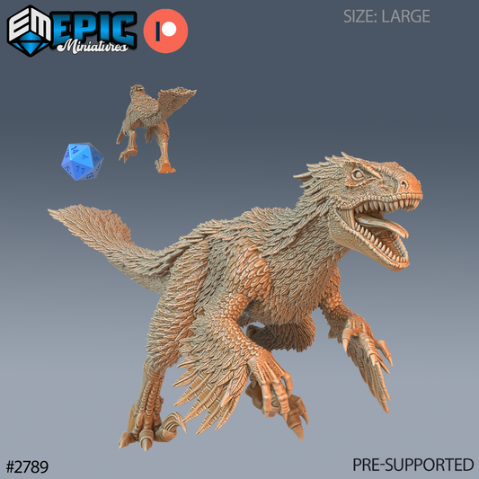 Feathered Raptor DND TTRPG Resin Model 51mm Base