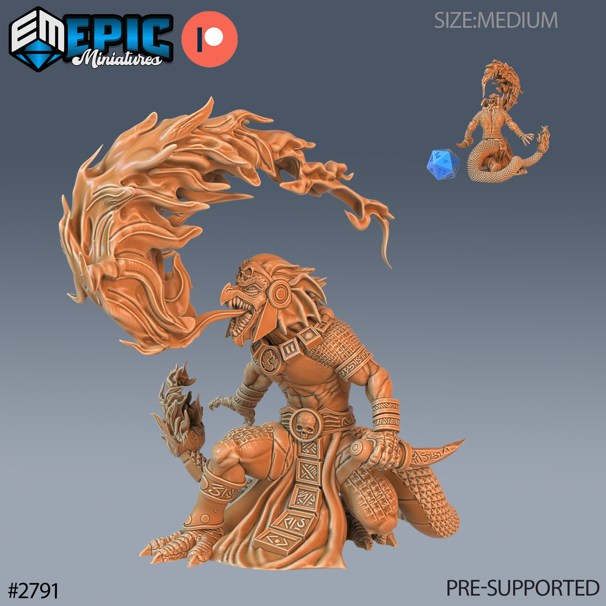 Dragon Kobold DND Miniature TTRPG Resin Figure 25mm Base