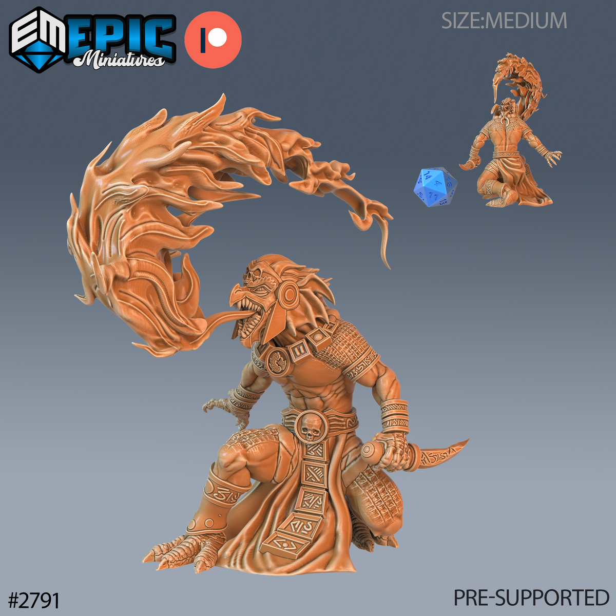 Dragon Kobold DND Miniature TTRPG Resin Figure 25mm Base