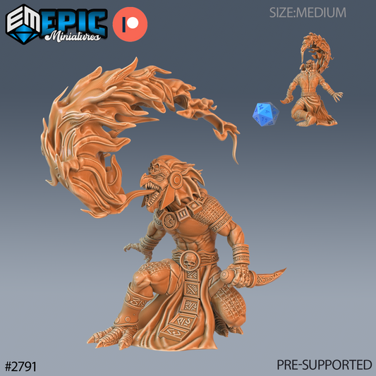 Dragon Kobold DND Miniature TTRPG Resin Figure 25mm Base