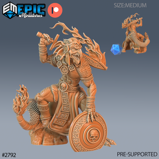 Dragon Kobold DND Miniature TTRPG Resin Figure 25mm Base