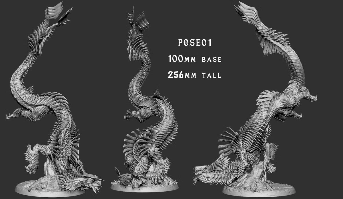 Jinaad Dragon Beast DND TTRPG Resin Model 75mm Base