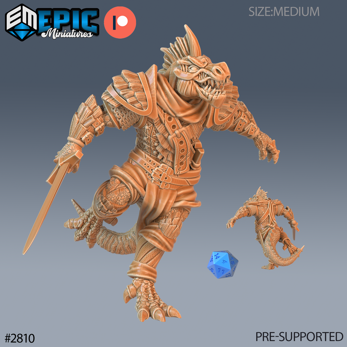 Lizard Tribe DND Miniatures TTRPG Resin Figures 25mm Base
