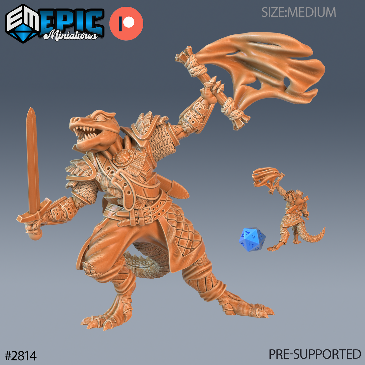 Lizard Tribe DND Miniatures TTRPG Resin Figures 25mm Base