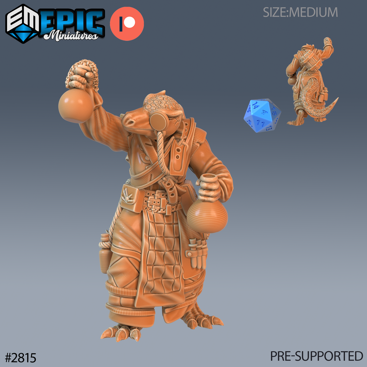 Lizard Tribe DND Miniatures TTRPG Resin Figures 25mm Base