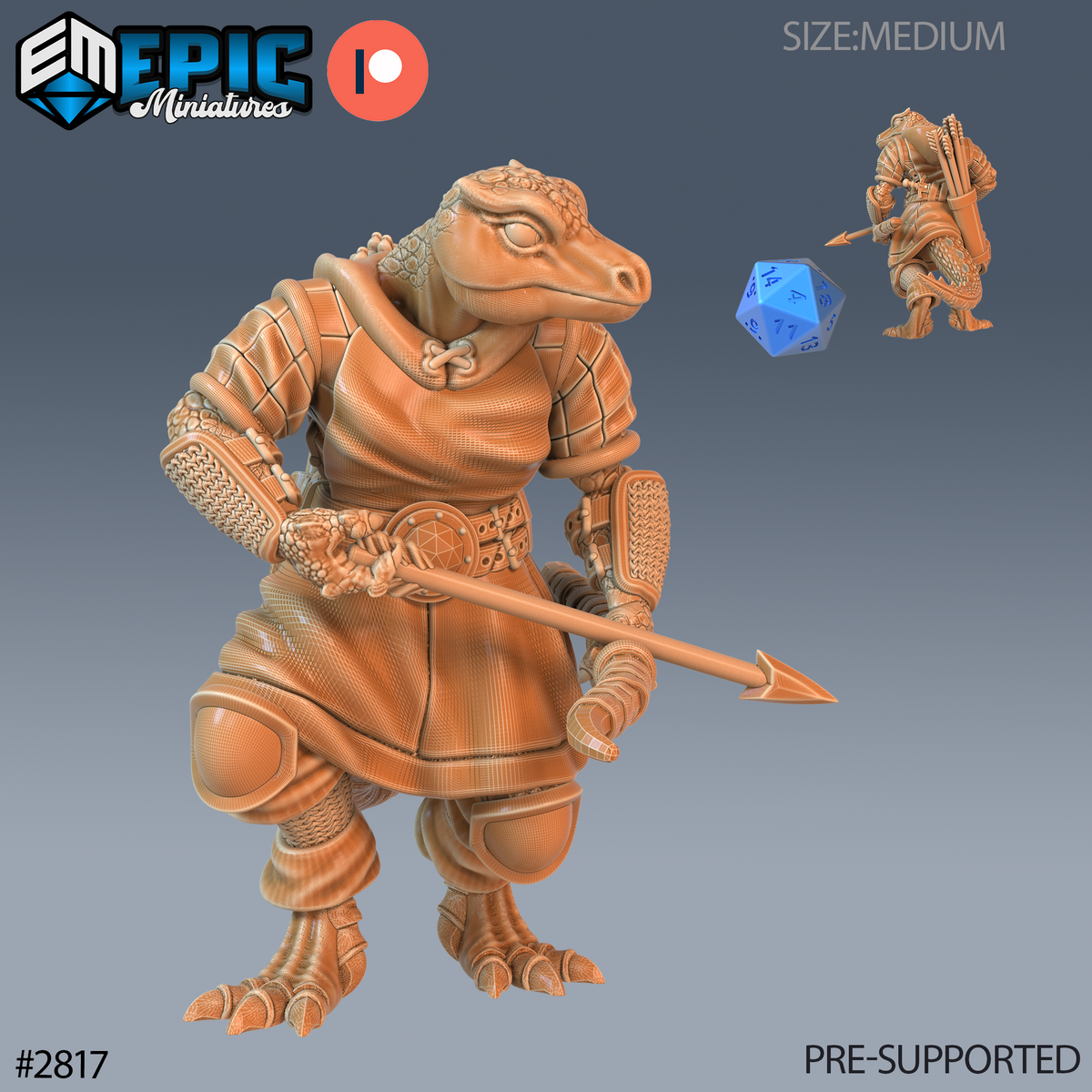 Lizard Tribe DND Miniatures TTRPG Resin Figures 25mm Base