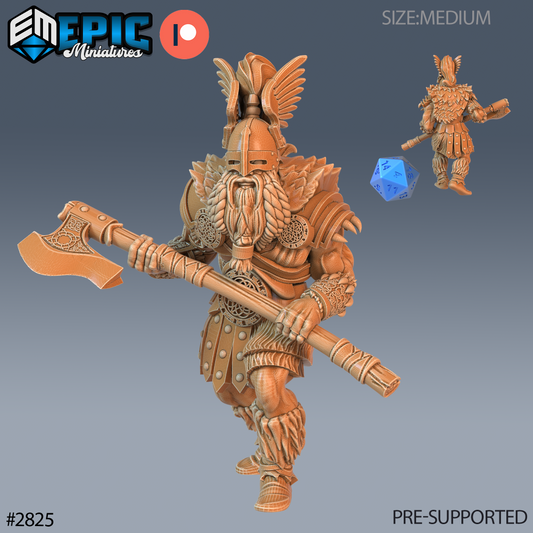 Norse God Heimdall | Guardian of the Bifrost | Resin Tabletop RPG Figure | 25mm Base