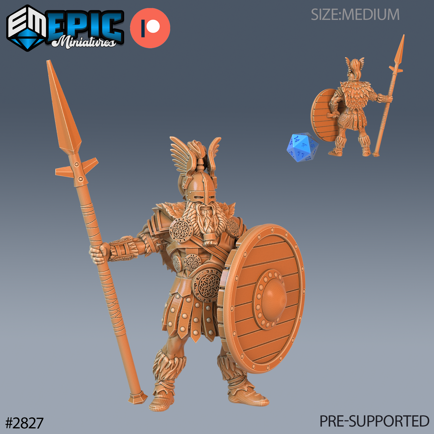 Norse God Heimdall | Guardian of the Bifrost | Resin Tabletop RPG Figure | 25mm Base