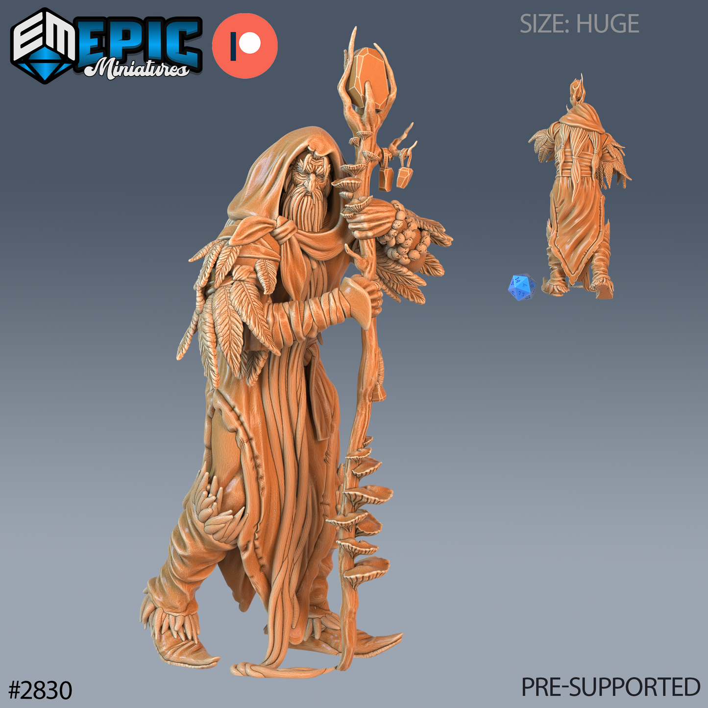 Jotunn Giant Tribe Barbarian | Frost Giant Berserker | Resin Tabletop RPG Figure | 76mm Base