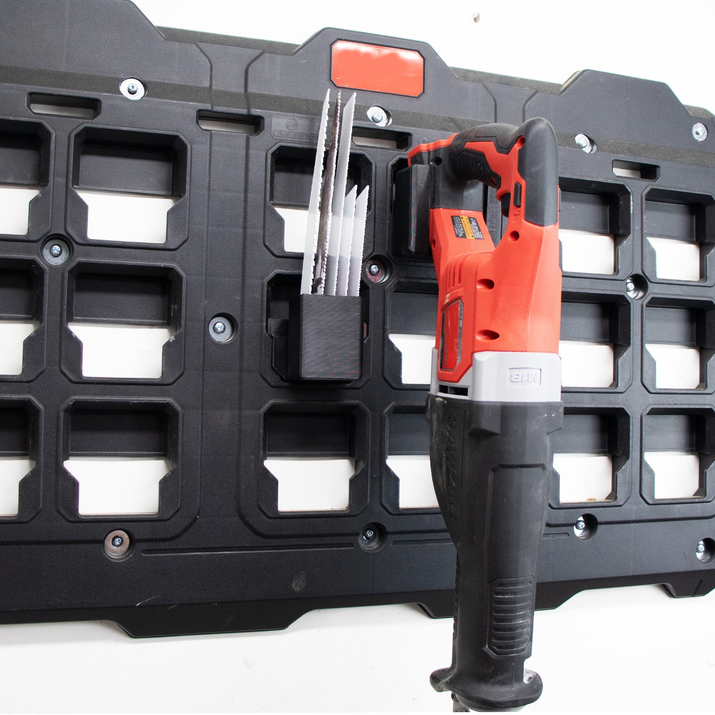 Packout Wall M18 Reciprocating Saw Mount with Blade Holder