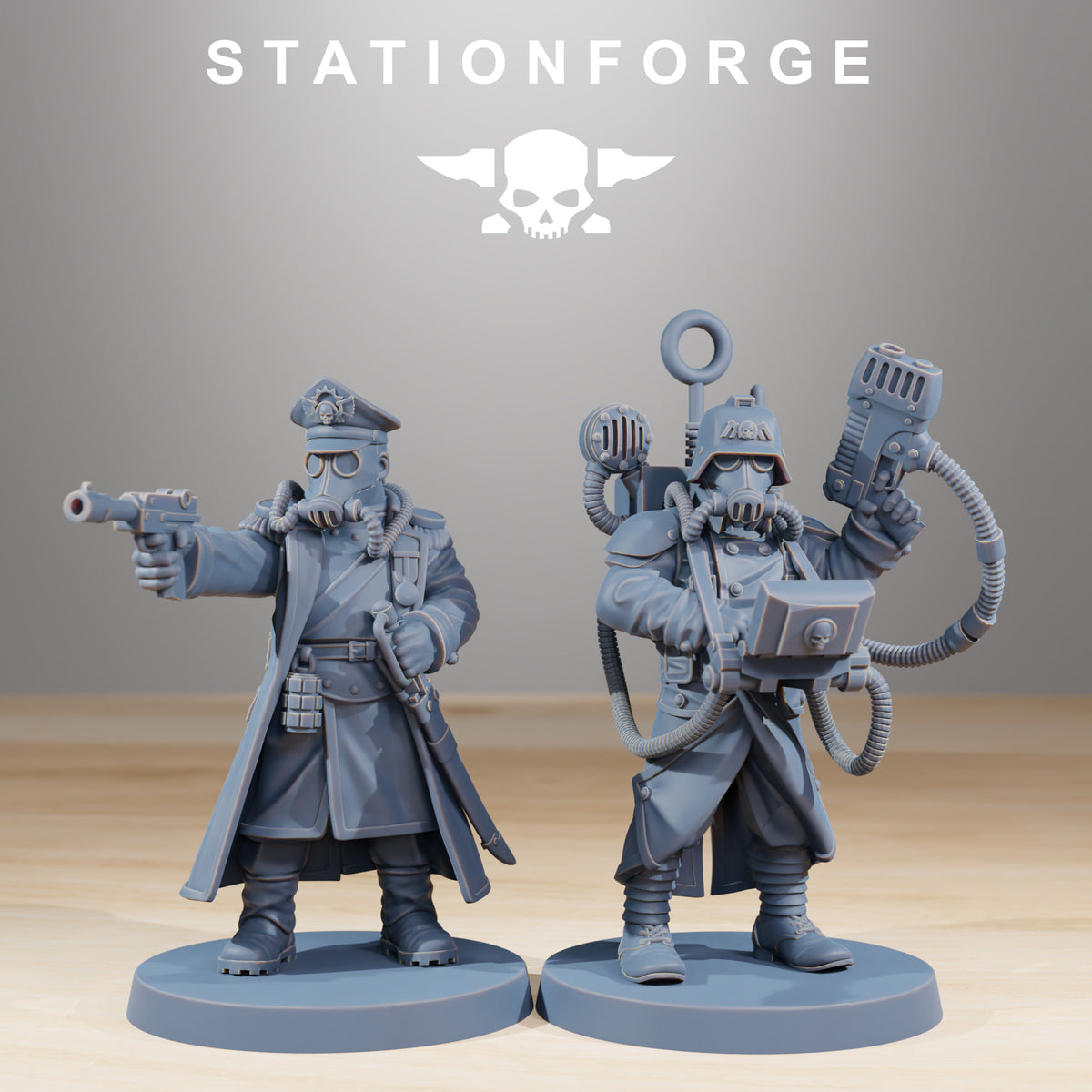 Grim Guard Combatants DND TTRPG Resin Models Squad of 10