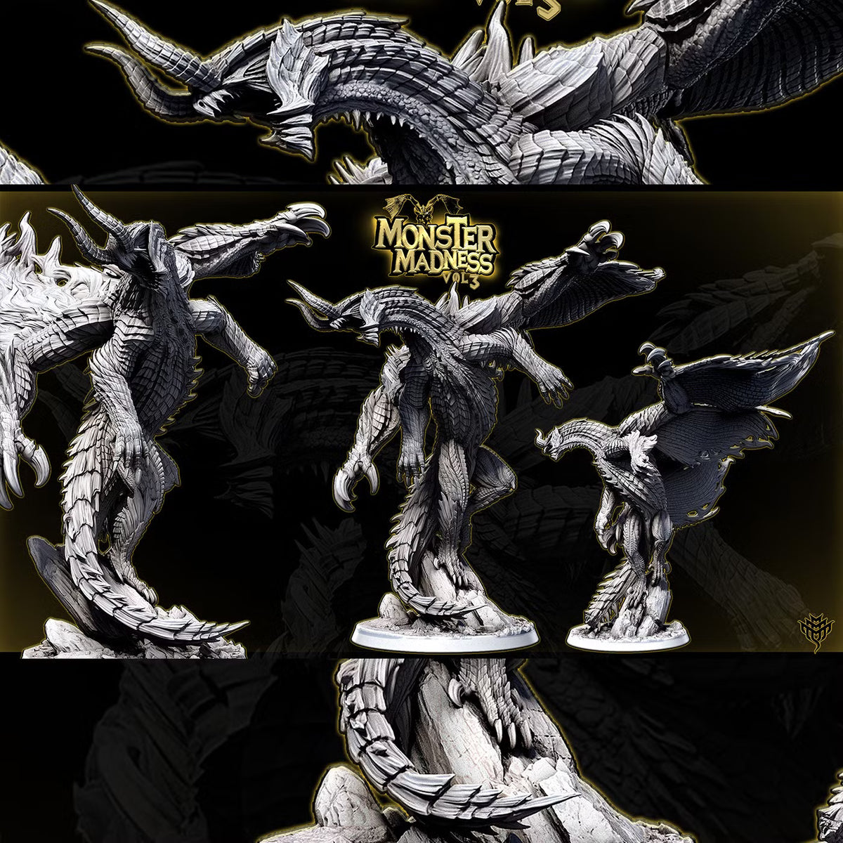 Dev Colossa DND TTRPG Resin Model 75mm Base