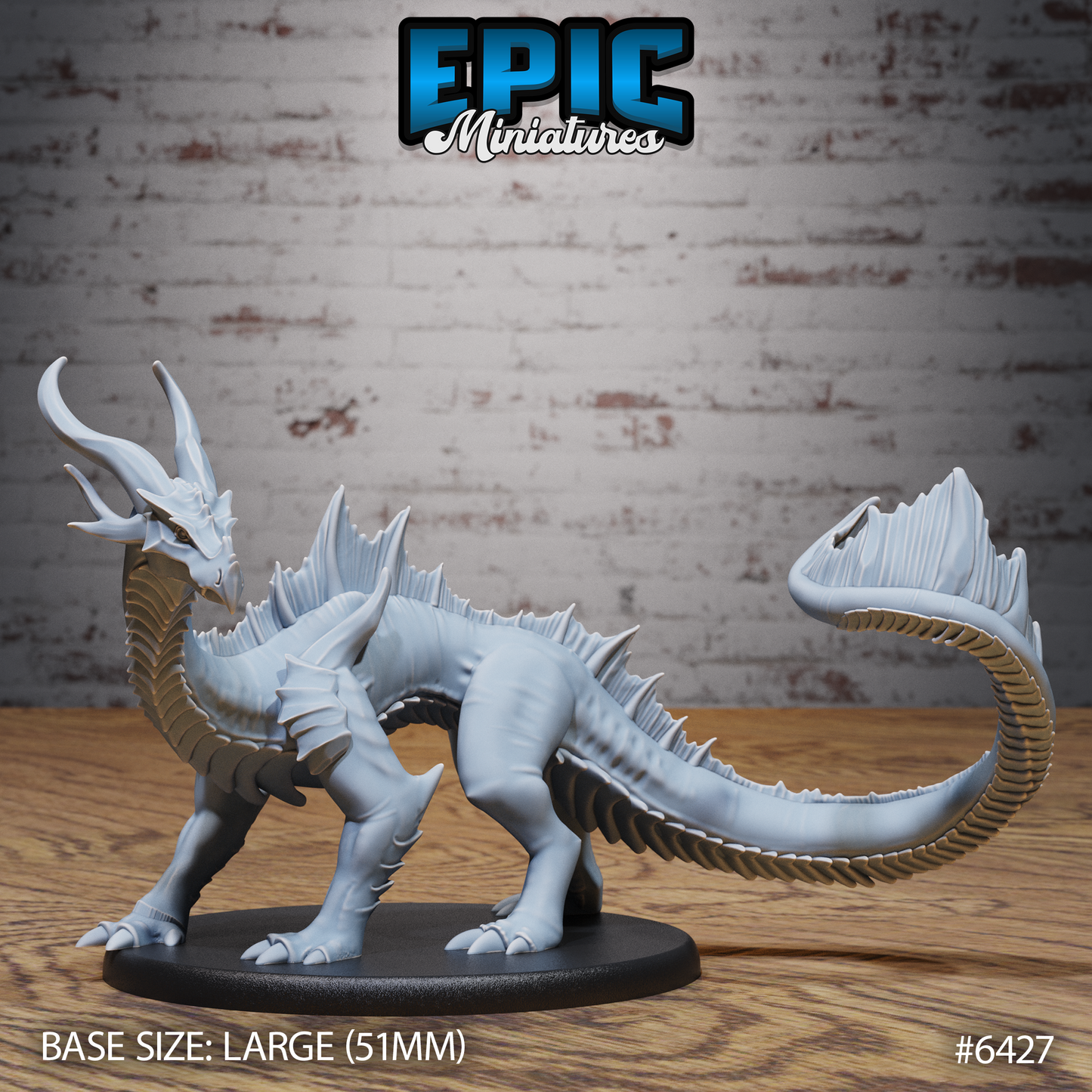 Emerald Guard Drake | Guardian Dragonkin | Resin Tabletop RPG Figure | 51mm Base