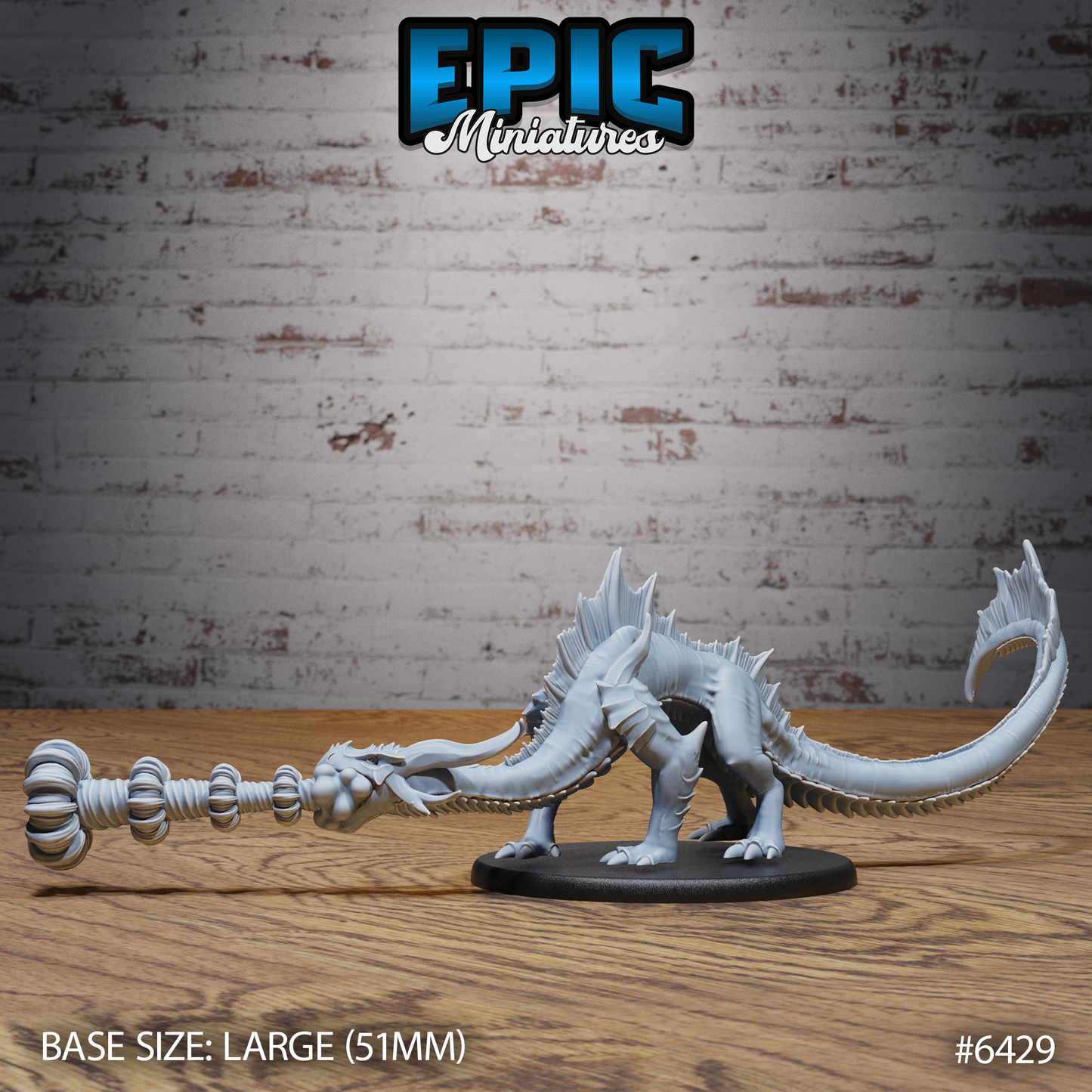 Emerald Guard Drake | Guardian Dragonkin | Resin Tabletop RPG Figure | 51mm Base