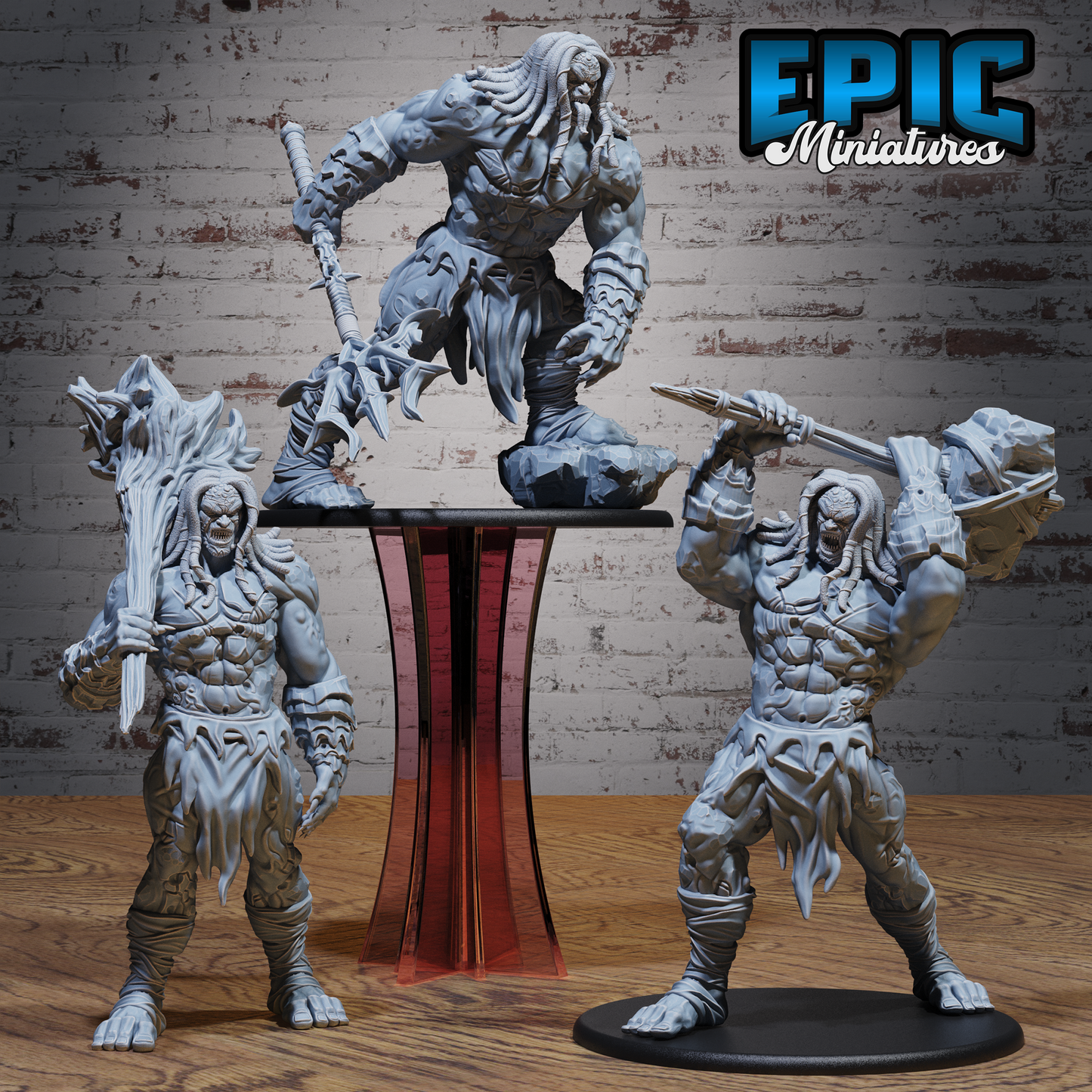 Primal Giant | Ancient Elemental Titan | Resin Tabletop RPG Figure | 76mm Base
