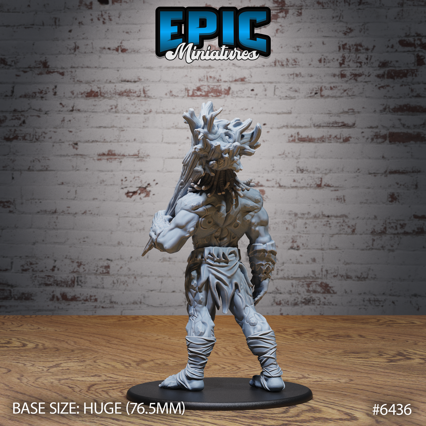 Primal Giant | Ancient Elemental Titan | Resin Tabletop RPG Figure | 76mm Base