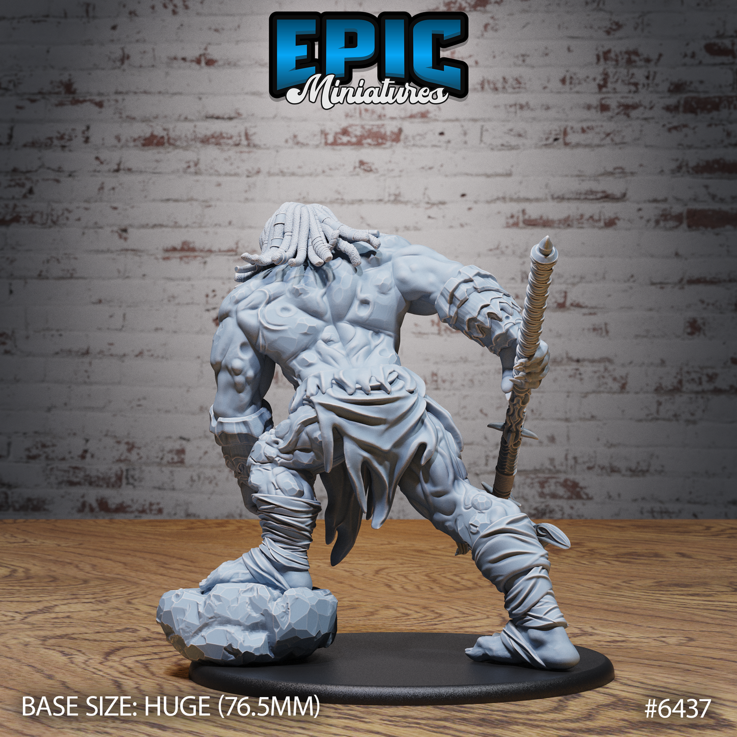 Primal Giant | Ancient Elemental Titan | Resin Tabletop RPG Figure | 76mm Base