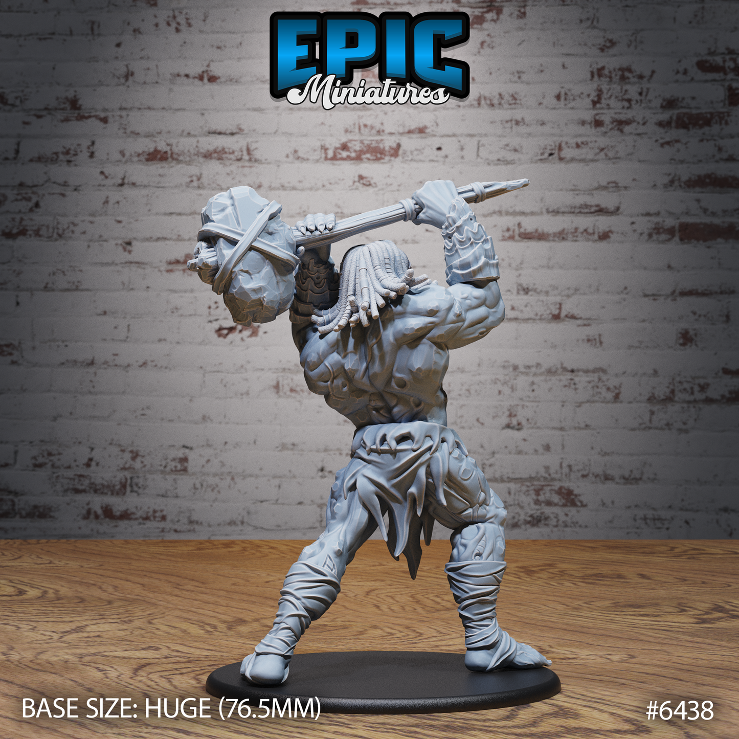 Primal Giant | Ancient Elemental Titan | Resin Tabletop RPG Figure | 76mm Base