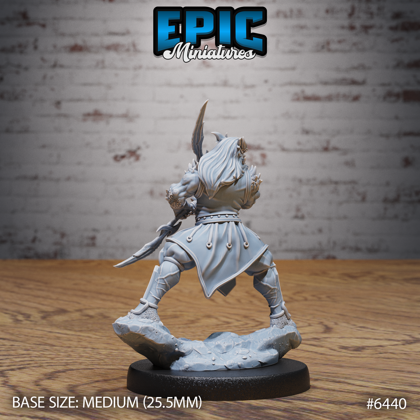 Dragonborn Rogue | Stealthy Draconic Assassin | Resin Tabletop RPG Figure | 25mm Base