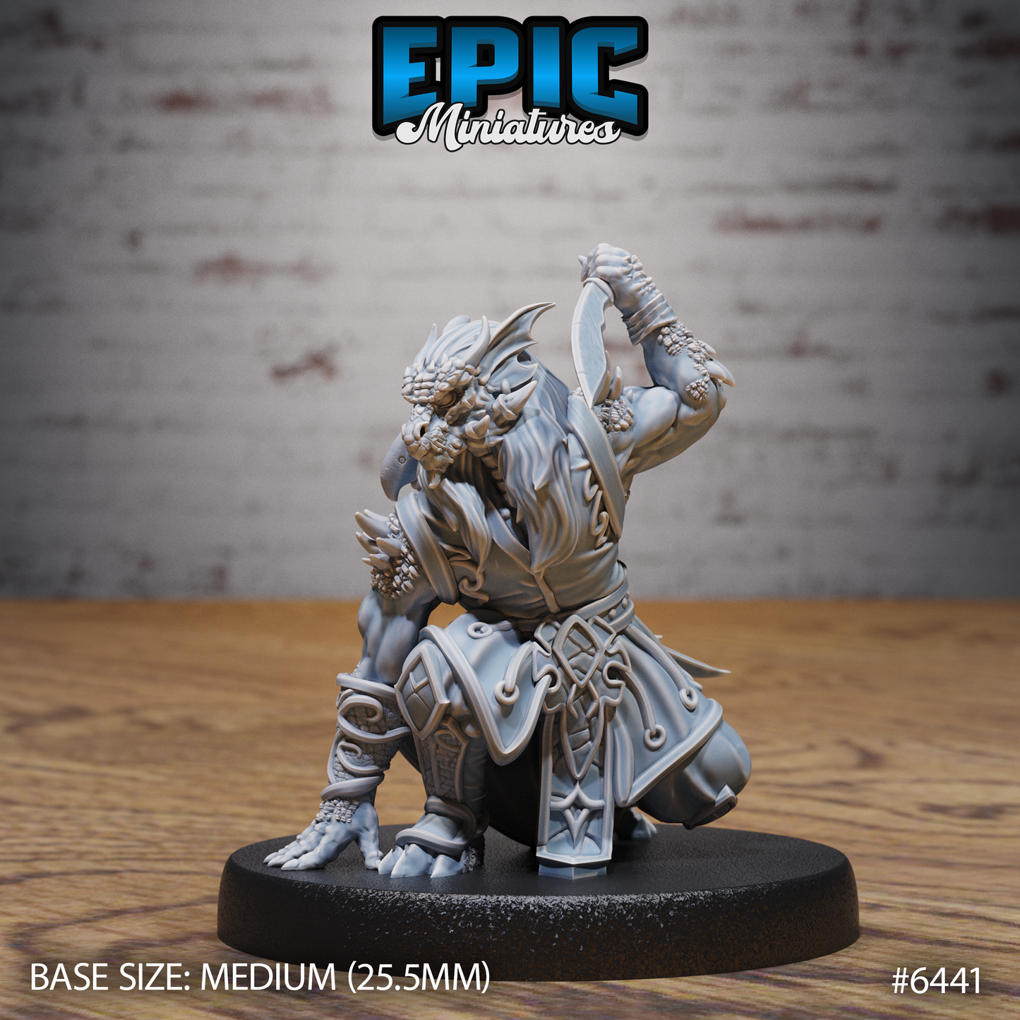 Dragonborn Rogue | Stealthy Draconic Assassin | Resin Tabletop RPG Figure | 25mm Base