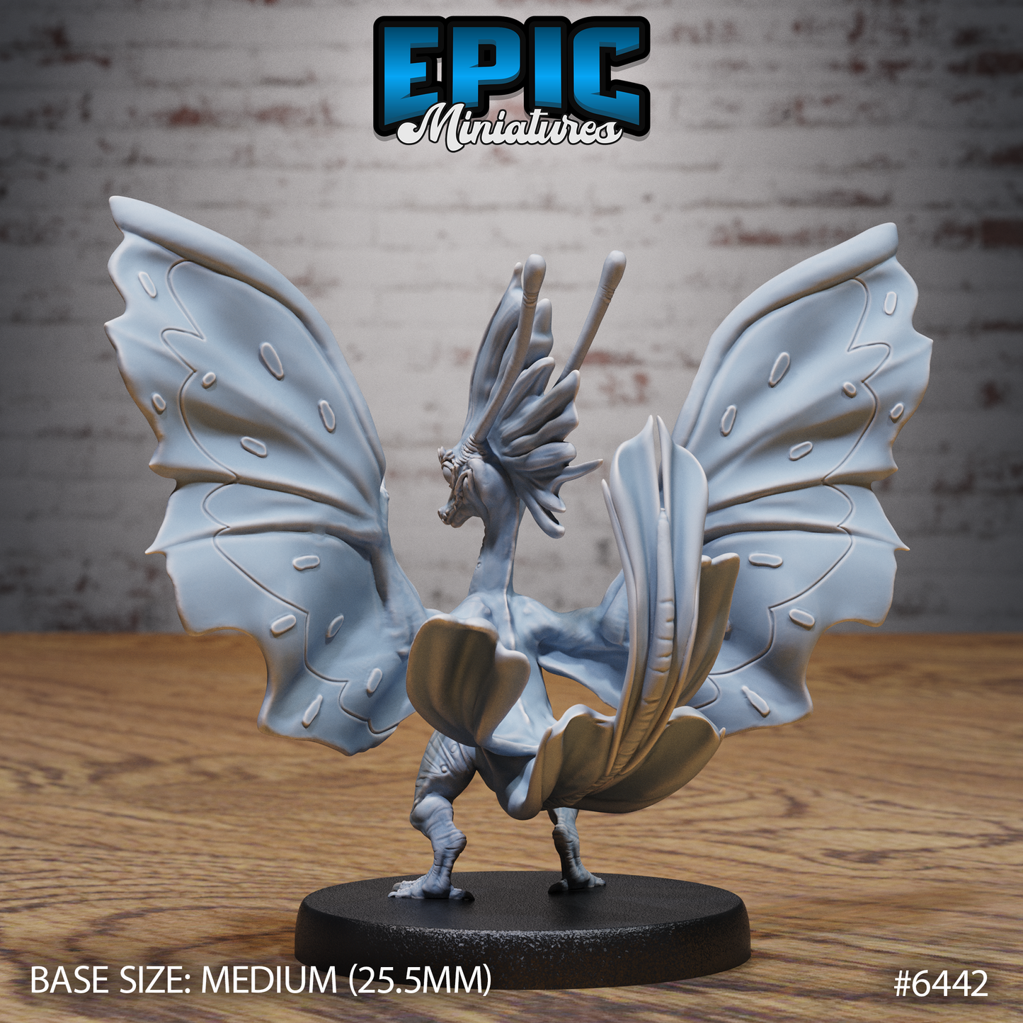 Fairy Wyvern | Magical Fey Dragon | Resin Tabletop RPG Figure | 25mm Base