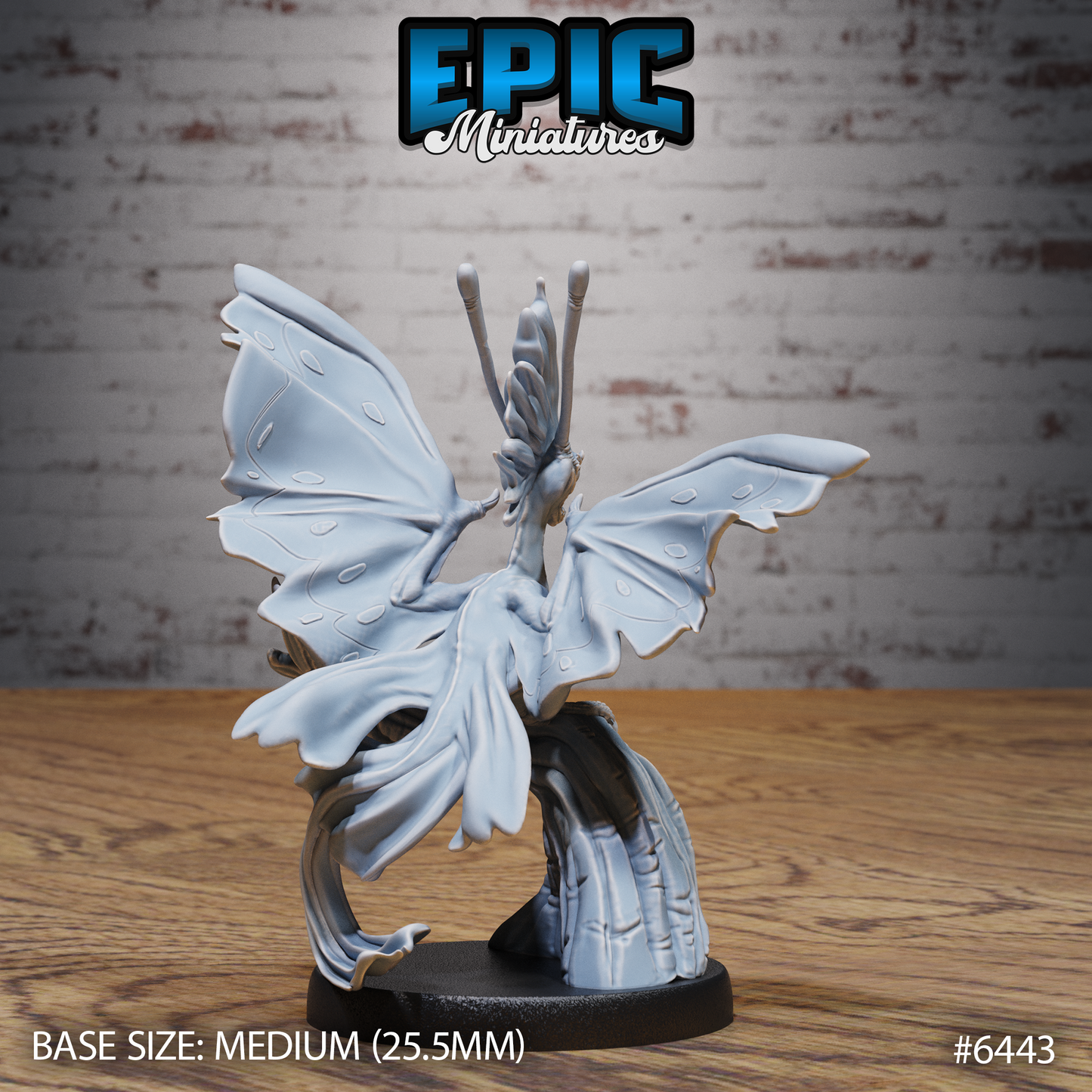 Fairy Wyvern | Magical Fey Dragon | Resin Tabletop RPG Figure | 25mm Base