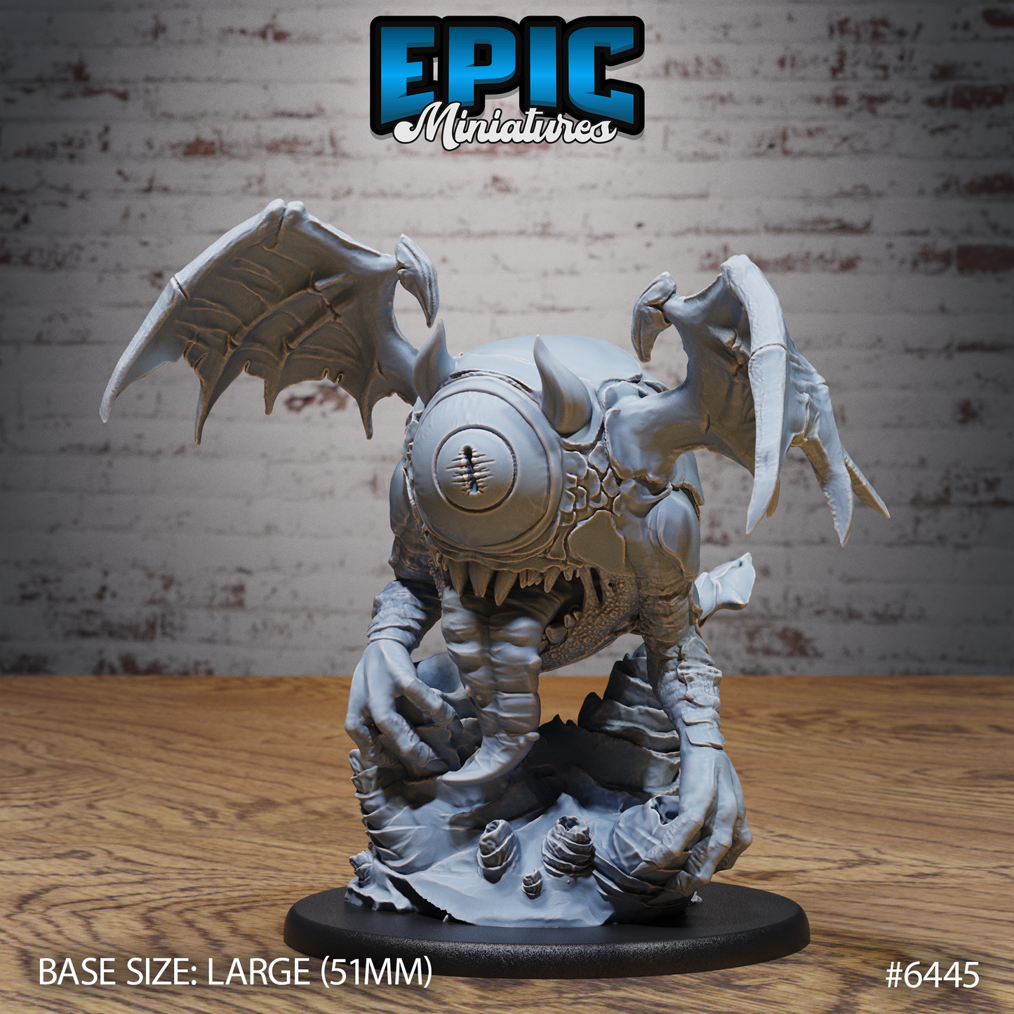 Draconic Eye Tyrant | Dragon Beholder Monster | Resin Tabletop RPG Figure | 51mm Base