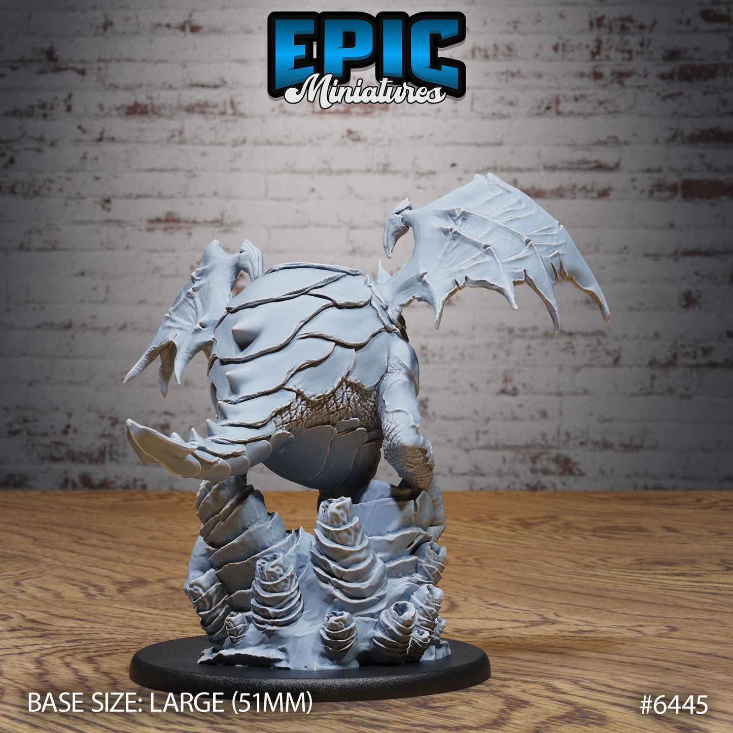 Draconic Eye Tyrant | Dragon Beholder Monster | Resin Tabletop RPG Figure | 51mm Base
