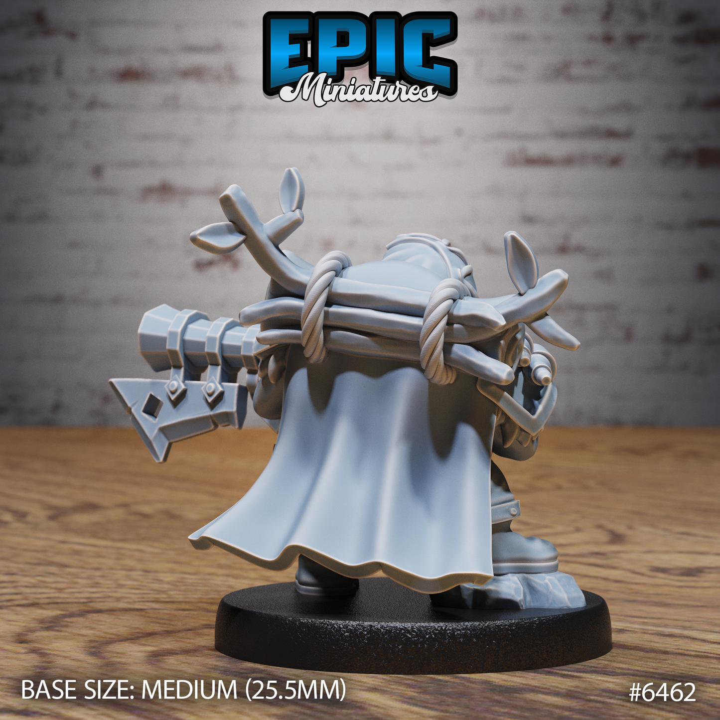 Dwarf Dragon Gunner | Armoured Dwarven Artificer | Resin Tabletop RPG Figure | 25mm Base