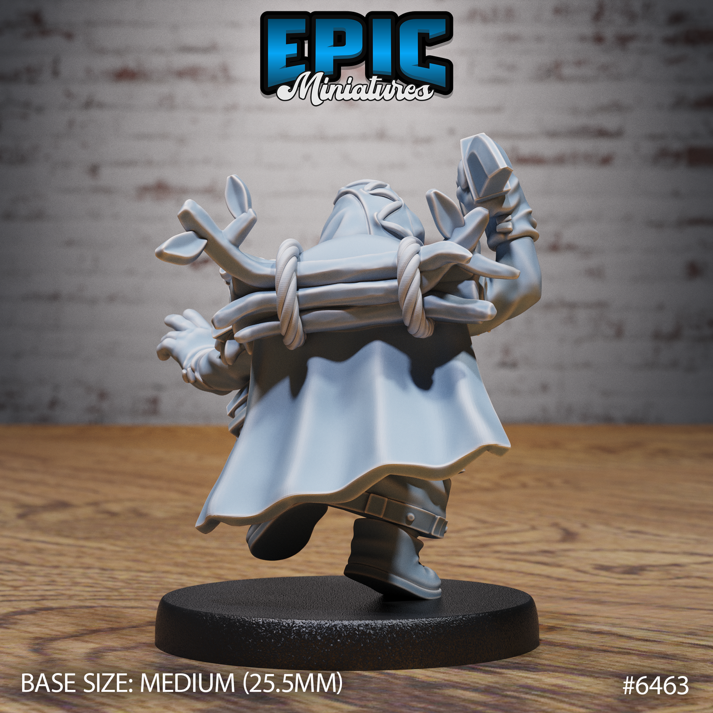 Dwarf Dragon Gunner | Armoured Dwarven Artificer | Resin Tabletop RPG Figure | 25mm Base