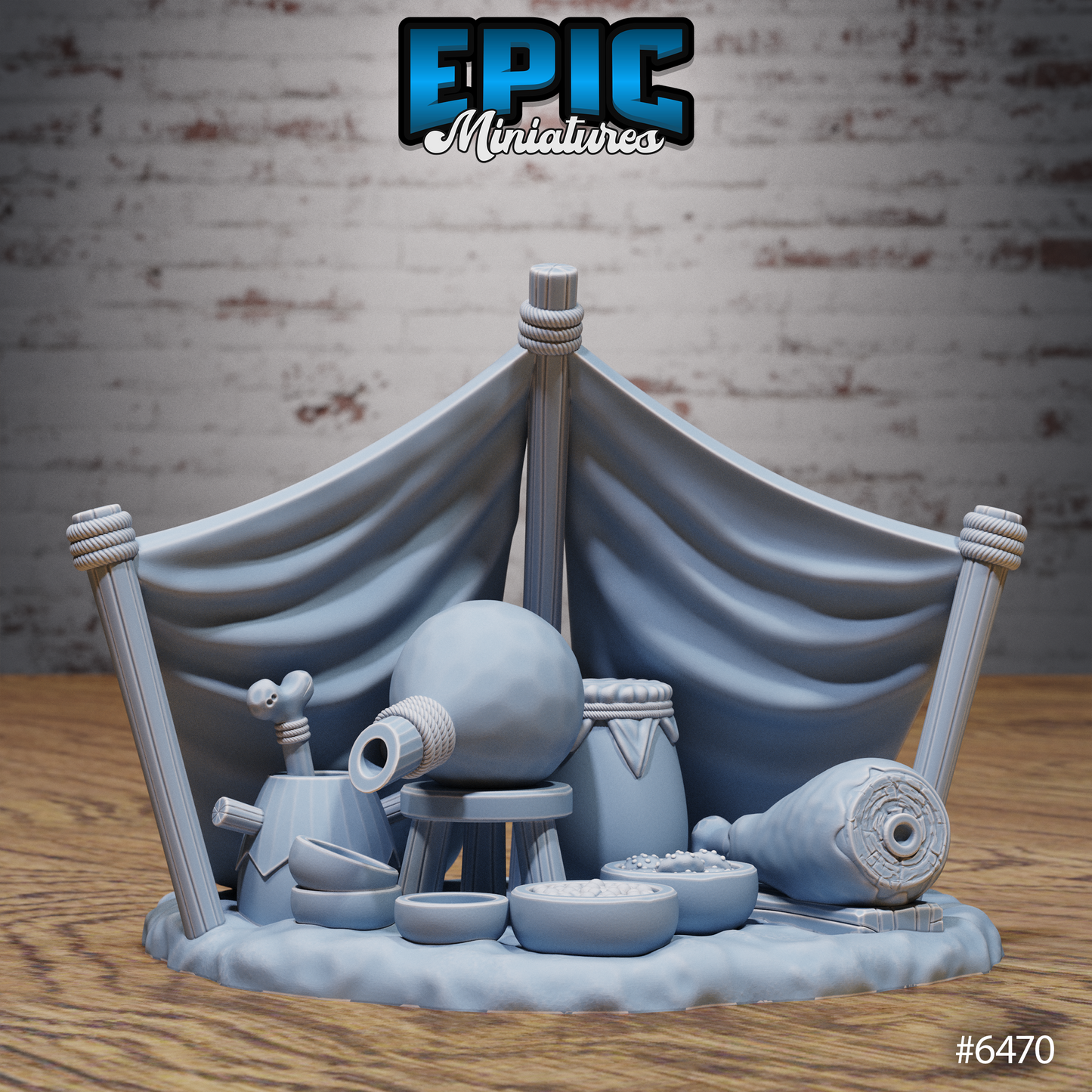 Goblin Camp Terrain | Savage Encampment Scatter Set | Resin Tabletop RPG Scenery