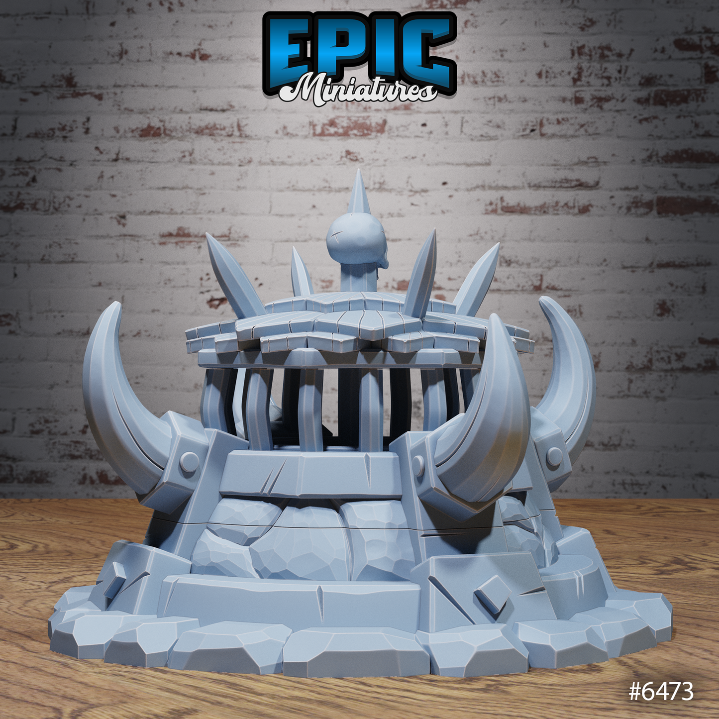 Goblin Outpost & Gate | Fortified Camp Entrance | Resin Tabletop RPG Terrain