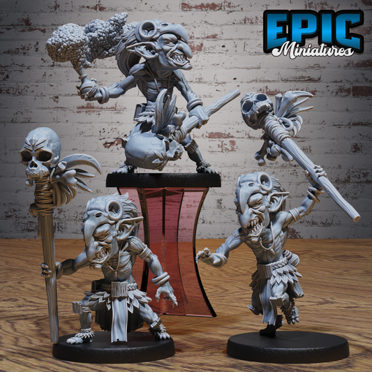Goblin Shaman | Tribal Spellcaster | Resin Tabletop RPG Figure | 25mm Base