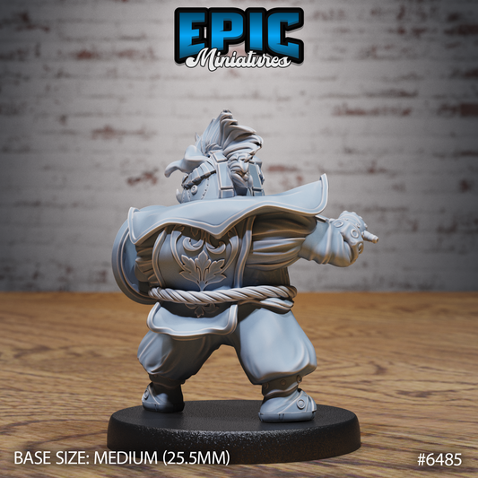 Alchemist Pig | Mad Swine Potion Brewer | Resin Tabletop RPG Figure | 25mm Base