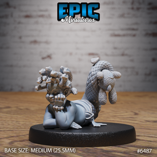 Baby Gorgon | Stone Gaze Calf | Resin Tabletop RPG Figure | 25mm Base