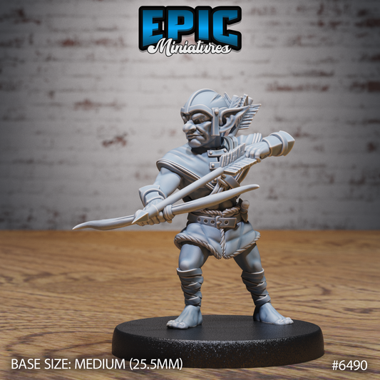 Goblin Tribe | Savage Horde Warriors | Resin Tabletop RPG Figure Set | 25mm Base